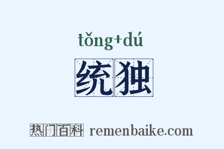 统独是什么意思的图片